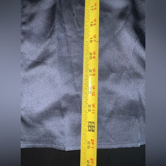 41 Hawthorn Dark Blue Mixed Material V Neck Long Sleeve Top Size Large EUC - Picture 6 of 6